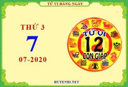 Xem tử vi ngày 7/7/2020 thứ 3 của 12 con giáp giải đoán