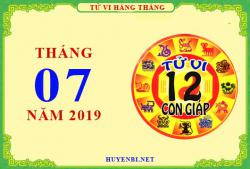 Xem tử vi tháng 7/2019 của 12 con giáp