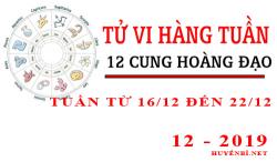 Tử vi tuần mới từ ngày 16/12 - 22/12/2019 của 12 cung hoàng đạo