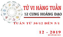 Tử vi tuần mới từ ngày 30/12 - 5/1/2020 của 12 cung hoàng đạo