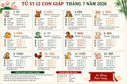 Xem chi tiết tử vi tháng 7/2026 của 12 con giáp: Tuổi nào sẽ gặp khó khăn?