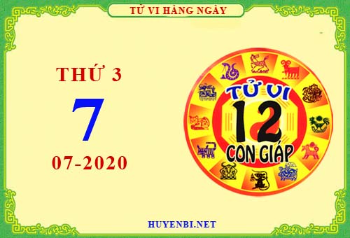 Xem tử vi ngày 7/7/2020 thứ 3 của 12 con giáp giải đoán
