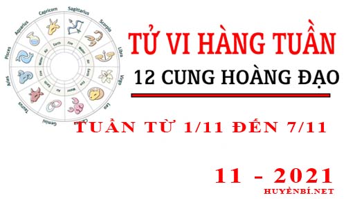 Tử vi tuần mới từ ngày 1/11/2021 - 7/11/2021 của 12 cung hoàng đạo