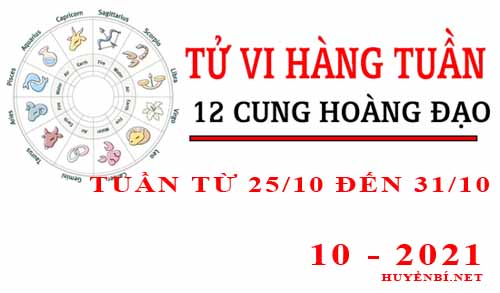 Tử vi tuần mới từ ngày 25/10/2021 - 31/10/2021 của 12 cung hoàng đạo