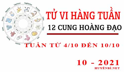 Tử vi tuần mới từ ngày 4/10/2021 - 10/10/2021 của 12 cung hoàng đạo