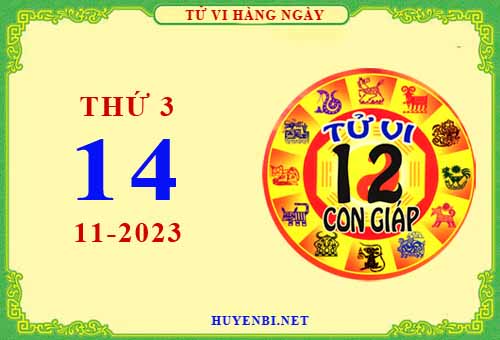 Xem tử vi ngày 14/11/2023 thứ 3 của 12 con giáp chi tiết nhất
