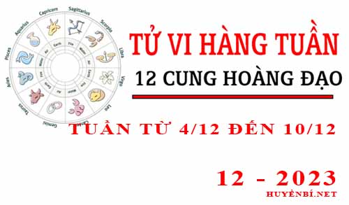 Tử vi tuần mới từ ngày 4/12/2022 - 10/12/2023 của 12 cung hoàng đạo